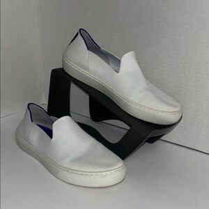 Rothy's White and Blue Casual Sneakers